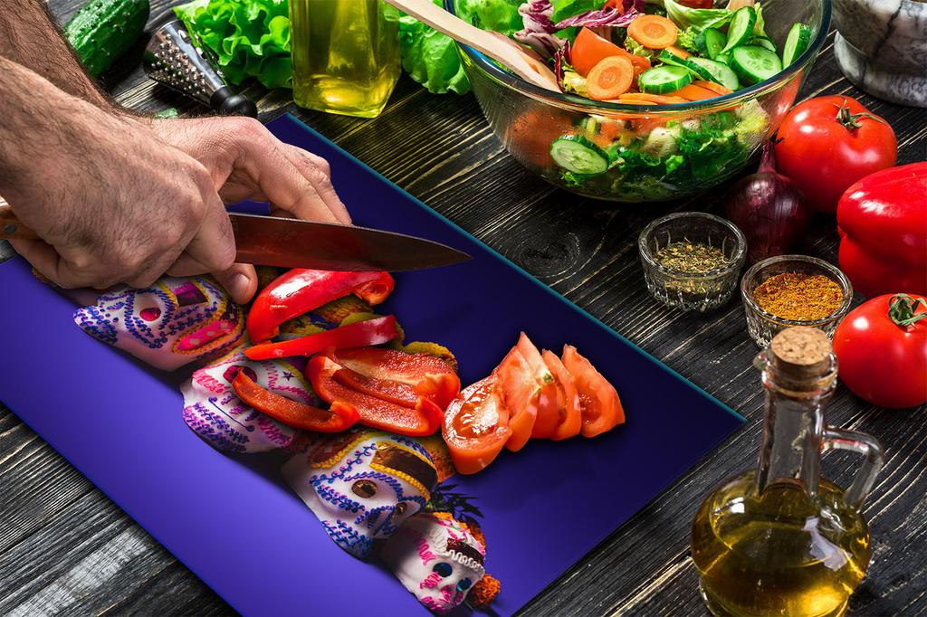 GLASS PLATE CUTTING BOARD 52x40 MASK