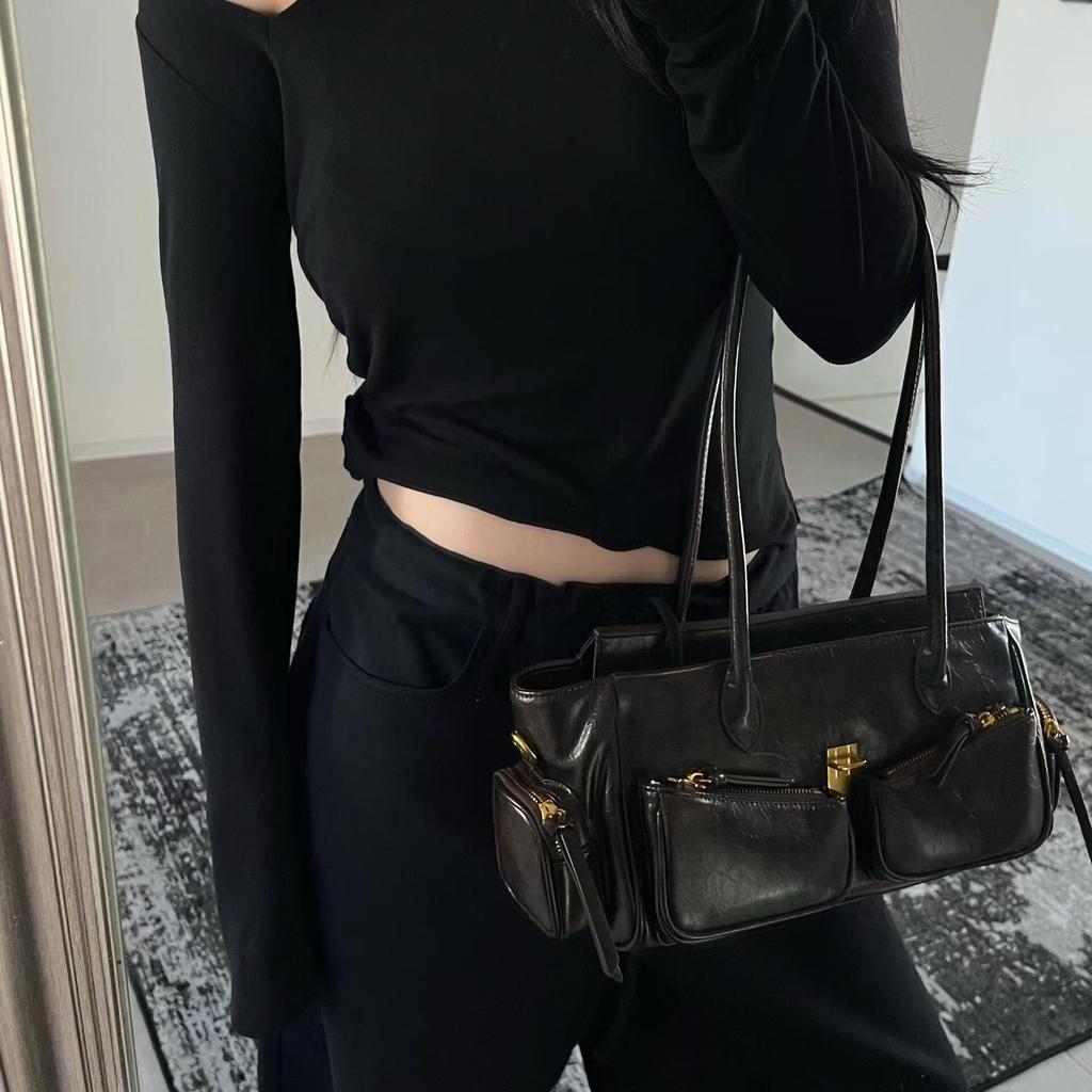 JIAERDI High Street Кофейные Сумки на Плечо Кошелек Женские Ретро Горячие Девушки Повседневные Сумки Через Плечо Сумка Женская Осень Зима Y2k Сумка