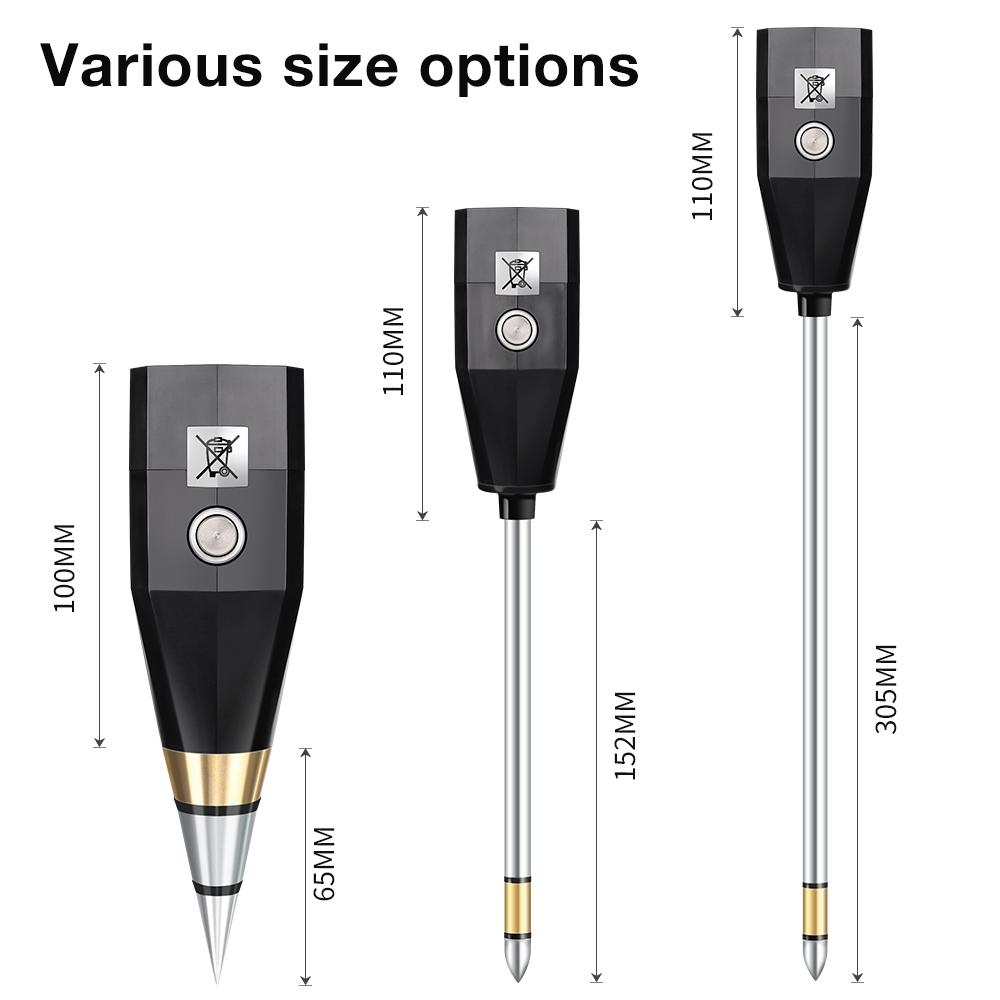 2 In 1 Soil Moisture Tester PH Acidity Humidity Tester Metal Sensor Probe Hygrometer For Potted Plant Greenhouse Garden Tool