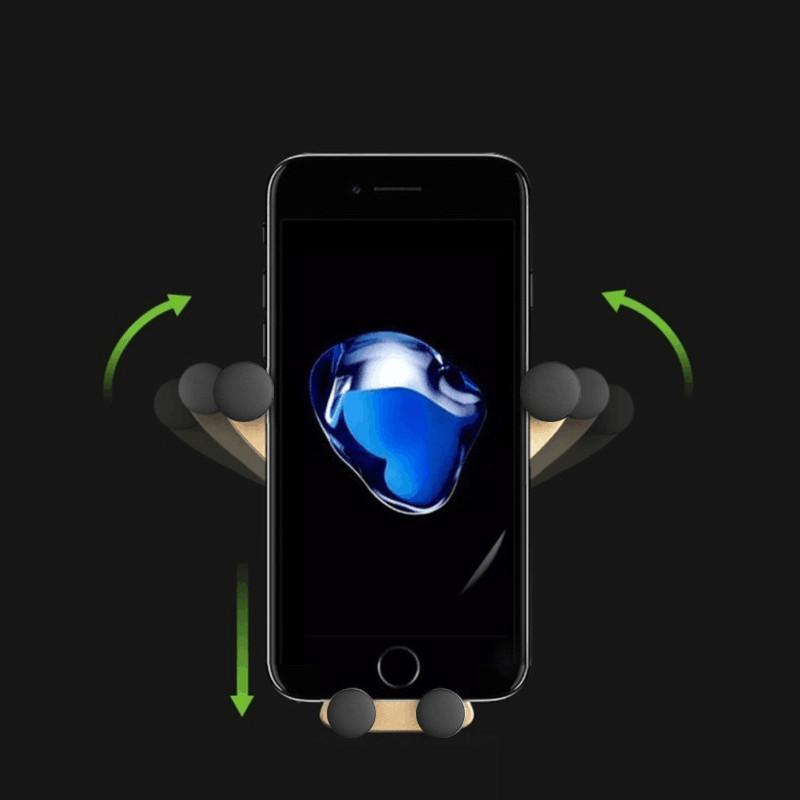 Gravity Car Phone Holder Air Vent Clip Smile Face Mount Mobile Cell Stand GPS Stand Support for IPhone 12 Pro Max Xiaomi Samsung