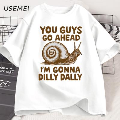 Смешные футболки с принтом улитки для мужчин и женщин, хлопковая футболка 'Парни, идите вперед', футболка 90-х в стиле ретро Харадзюку, мужская одежда с коротким рукавом, топы