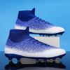 Футбольные бутсы с высоким верхом для реального боя, мужские шипованные бутсы для игры на траве, тренировочная обувь для взрослых и детей старшего возраста