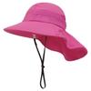 Breathable Large Brim Beach Hat Kids Sun Hat Beach Play Hat with Neck Flap Sun Protection Hat