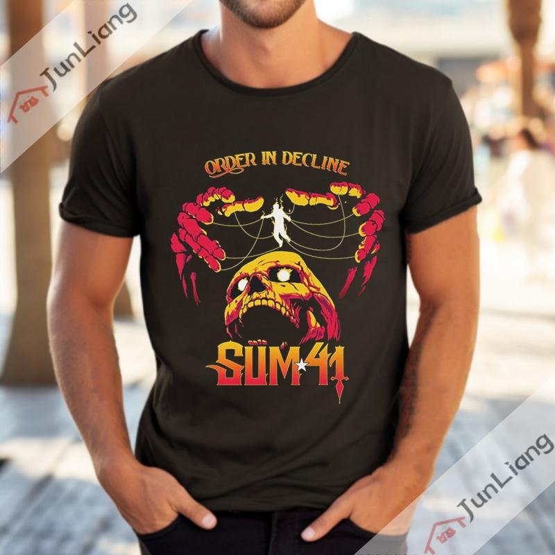 Sum 41 T-shirts for Unisex Rock Band Harajuku Short Sleeved T-shirt Y2k Clothing Goth Clothes Streetwear Unisex Graphic Unisex's