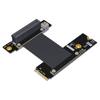 Угловой удлинительный кабель PCIE для сетевых карт сбора данных, адаптер NVMe, кабель-удлинитель PCIe, замена