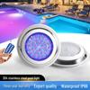 Wall-Mounted RGB LED Waterproof Pool Light with Remote - Stainless Steel