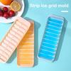 Форма для лотка для ледяных палочек с крышкой, пищевой класс, легко снимается, не содержит BPA, напитки, виски, коктейли, длинная полоса, форма для изготовления кубиков льда, кухонные принадлежности