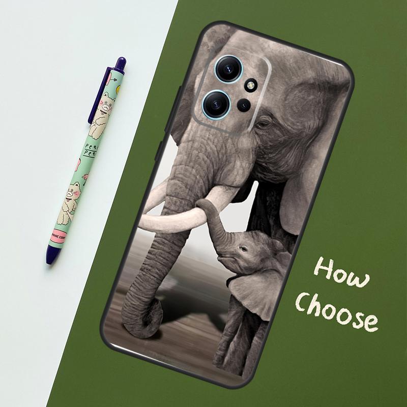 Чехол "Слон Малыш Природа" для Xiaomi Redmi Note 14 9 10 11 12 13 Pro 12S Чехол для Redmi 15 13C 12C 10C 14C 15C