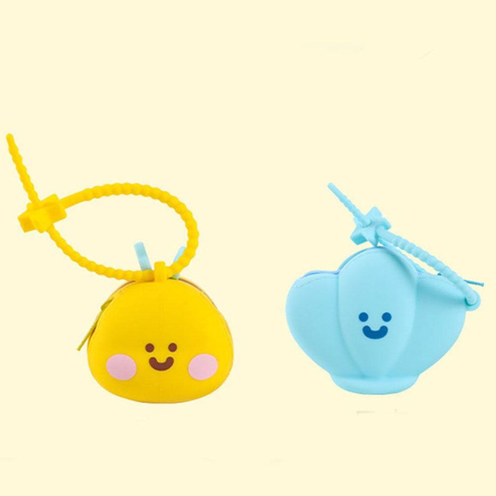Waterproof Silicone Bee Keychain Cute 3D Mini Storage Bag Durable Cartoon Coin Purse  Boys Girls