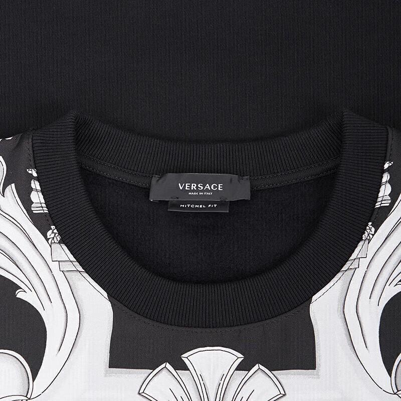 Versace Мужская хлопковая толстовка с принтом