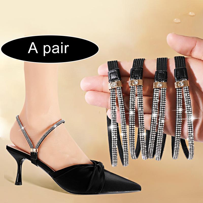 1 пара прозрачных удобных эластичных шнурков Simplely Tie, практичных, не требующих установки, с ромбами, полихромными узорами