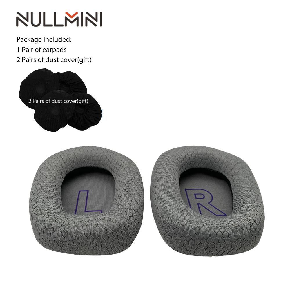 NullMini Replacement Earpads for Logitech G733 Wireless Headphones Sleeve Headband Earphone Earmuff