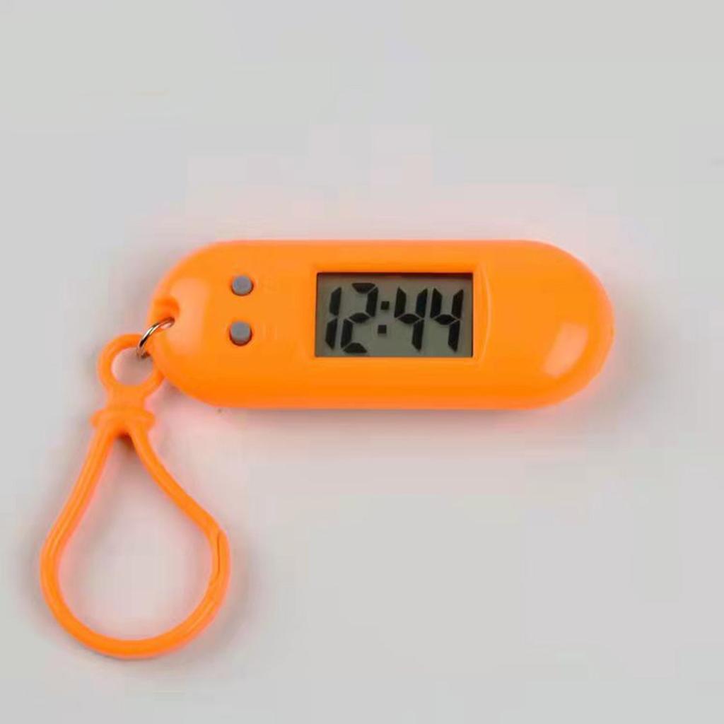 Спортивные светодиодные цифровые карманные часы-брелок, миниатюрные часы для студентов и детей, практичный аксессуар для рюкзака для путешествий