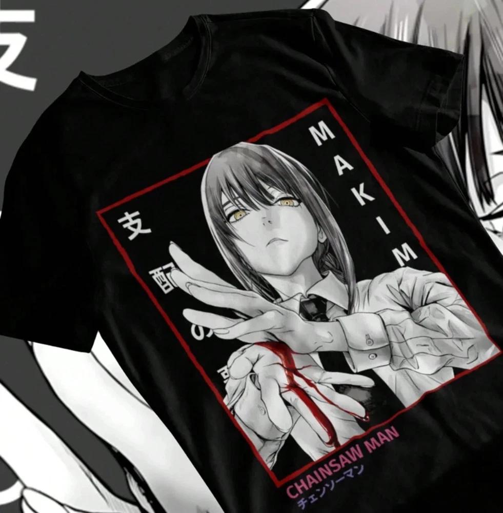 Funny Makima Chainsaw Tshirt Anime Unisex