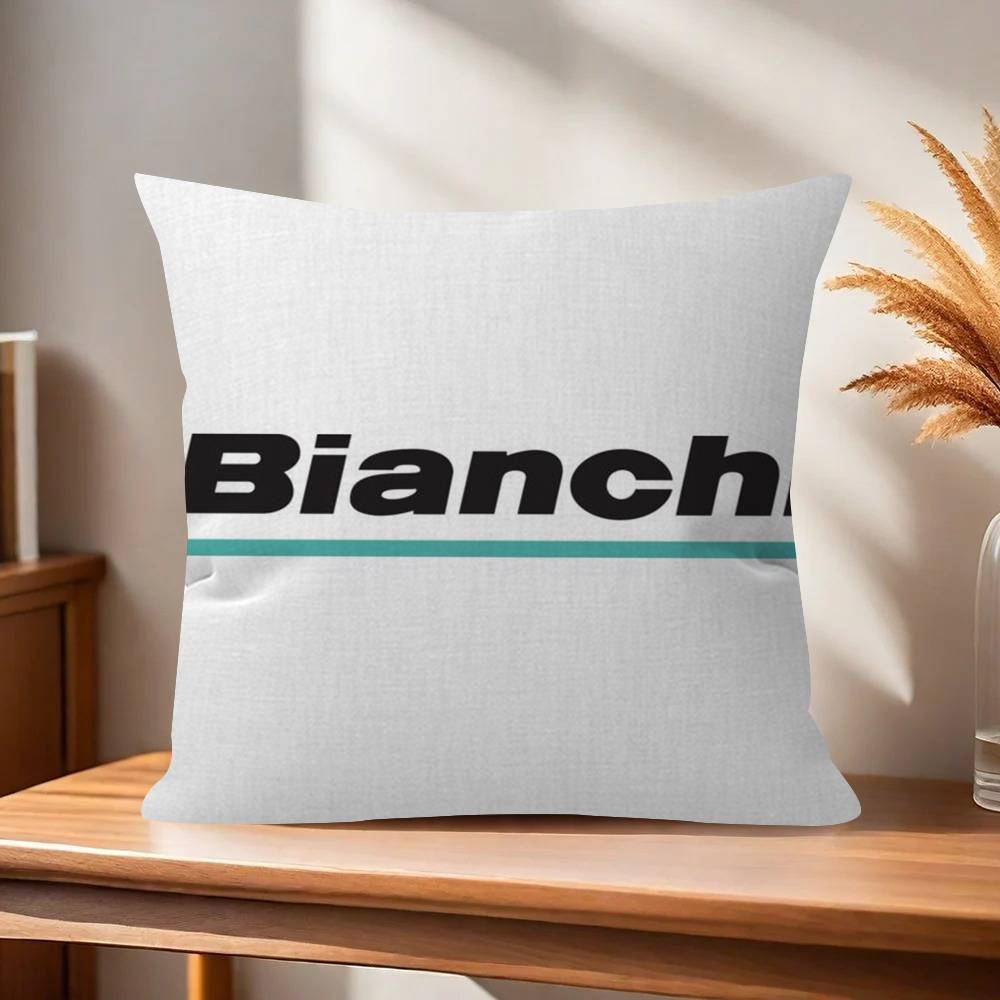 Pillow Gift Home Office Decoration Bedroom Sofa Car Cushion Cover case x BBBianchiS Bike Logo