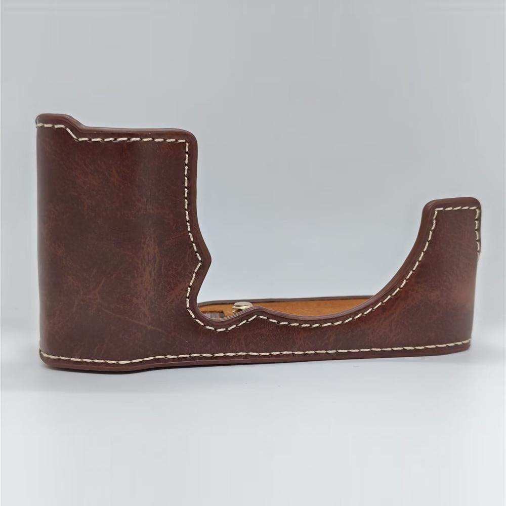 Получехол из ПУ кожи для камеры XM5 для Fujifilm XM5 Fuji X-M5 Крышка с отверстием для аккумулятора снизу