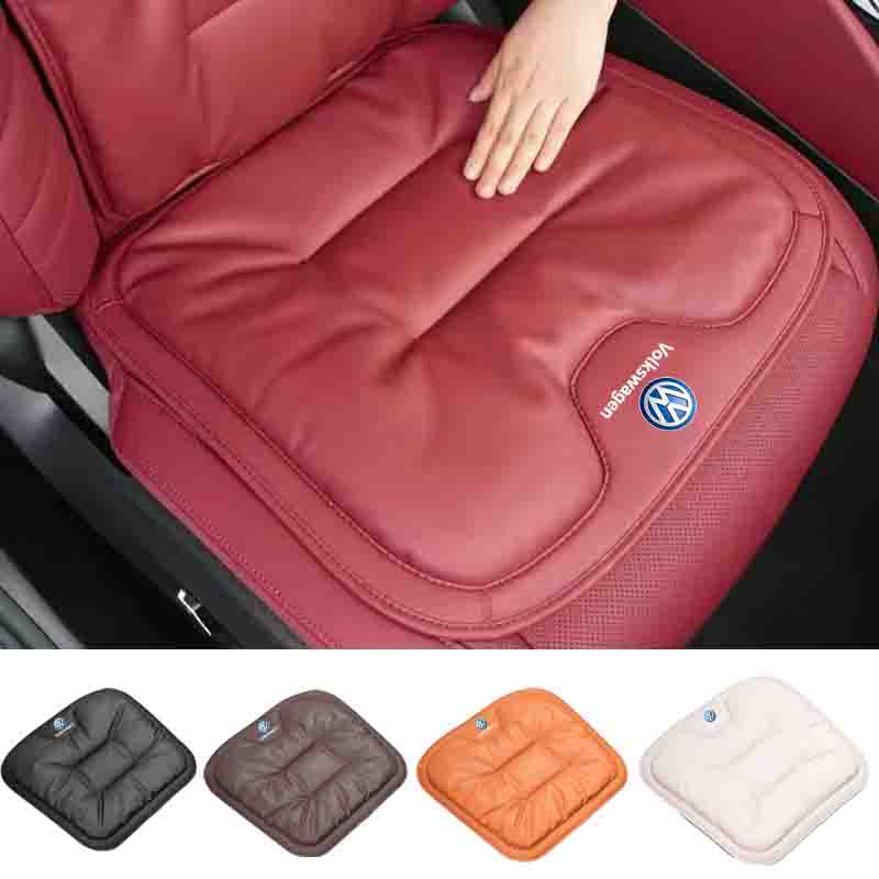Hub Caps Car Soft Seat Cushion Front Rear Cover Protector Pad Leather Auto Interior For Volkswagen VW T-Cross Passat Polo Arteon
