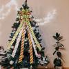 Large Green Bow Christmas Bow Ribbon Tree Topper Christmas Decorations  New Year Party