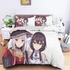 Комплект постельного белья с 3D-принтом Аниме Re Zero Рэм Рэм Подходит для спальни Комплект пододеяльника с наволочками Детский домашний текстиль