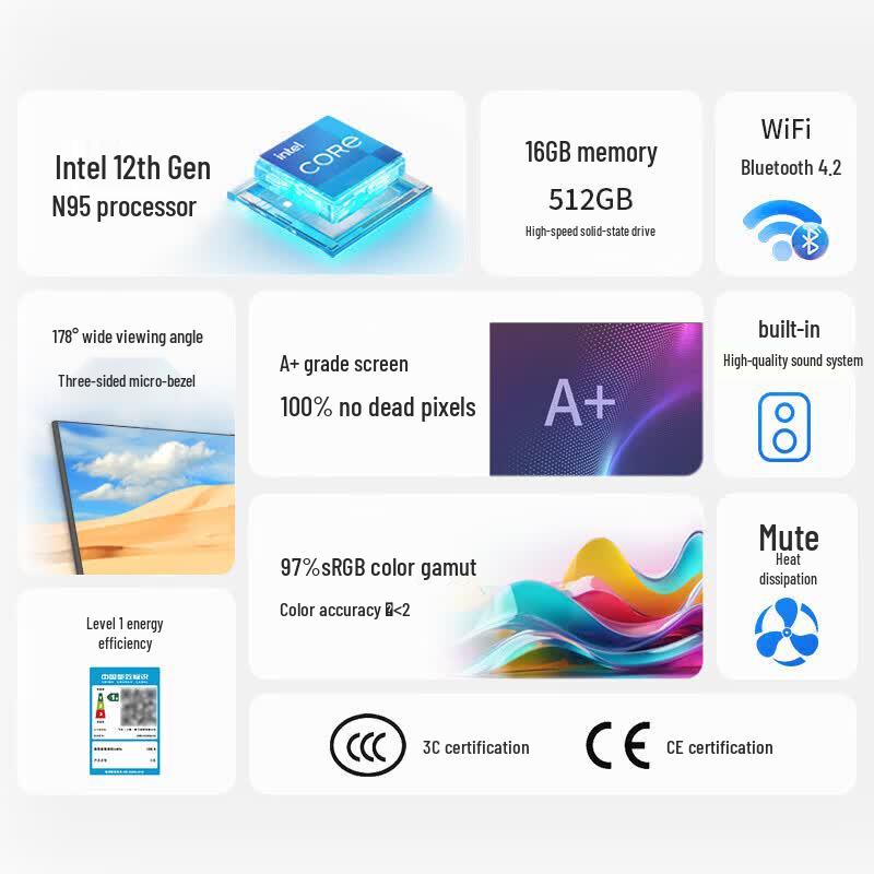 Philips Настольный ПК «всё в одном» 23,8 дюйма (Китайская версия)