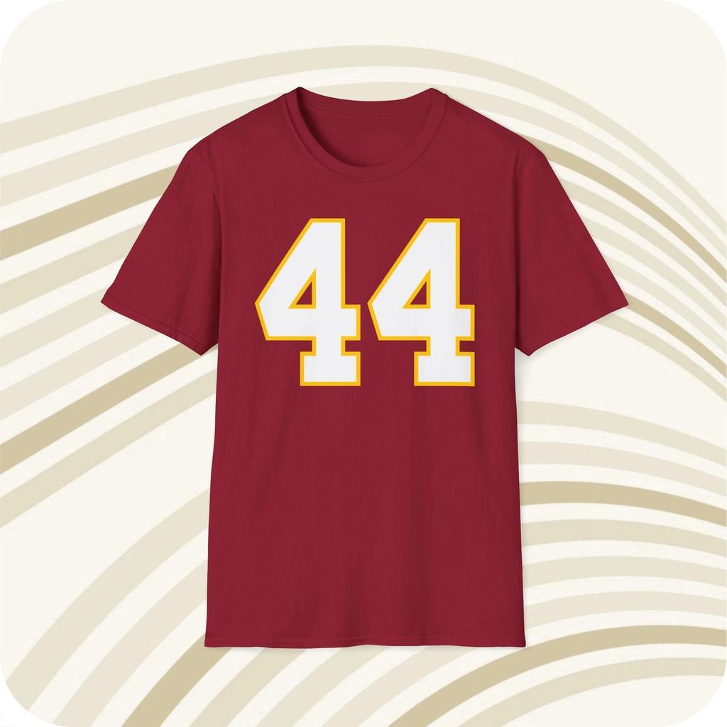 Футболка с джерси Джона Риггинса Washington Commanders NFL #44 - Печать спереди и сзади