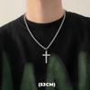 Хип-хоп циркон звезда двухслойное ожерелье для мужчин и женщин трендовый шарм титановая сталь кулон цепь унисекс ювелирные изделия оптом
