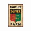 Sign Metal Oliver Equipment Tractor Metal Farm Farm Tractor Sign Wall 8x12 In
