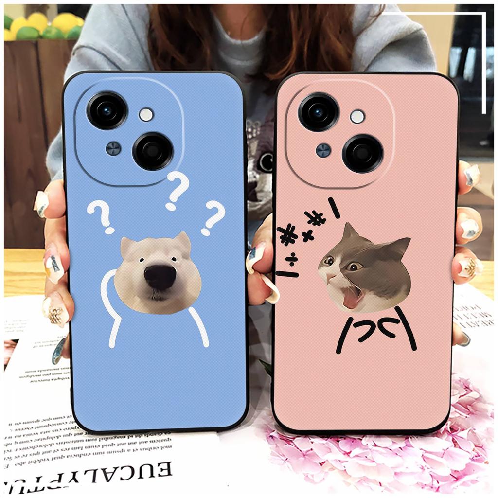 Couple Cute Phone Case For Tecno POP9 4G/Spark GO 1/GO1S/KL4 Full Wrap Protective Anti-knock Dirt-resistant Graffiti TPU