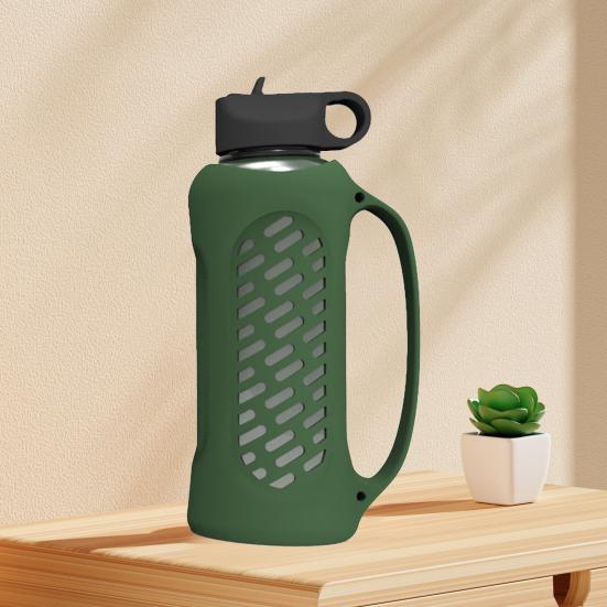 Крышка для бутылки BPA Free, устойчивая к царапинам, с ажурным дизайном, силиконовая, портативная, 40 унций, термокружка, защитный чехол, кухонный гаджет