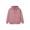 Li Ning Sports Trend Series Solid Color Loose Fit Zip Up Hoodie Unisex Hoodies Pink AWDR867-3