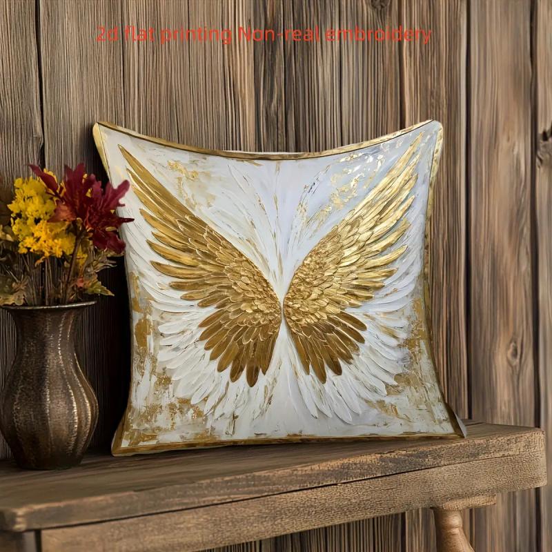 Vikama Angel Wings Decorative Pillowcase For Sofas And Beds Perfect Gift For Valentine'S Day New Year'S Birthday Parties