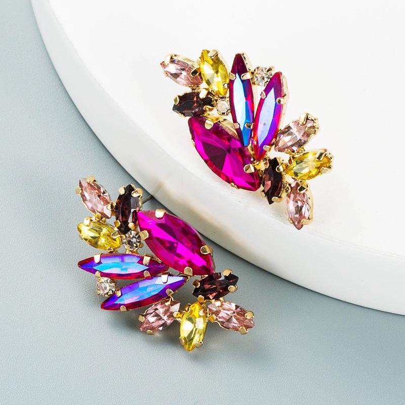 Женские простые серьги-капли из титанового стального сплава, серьги-подвески, акриловые красочные хрустальные геометрические украшения для ушей