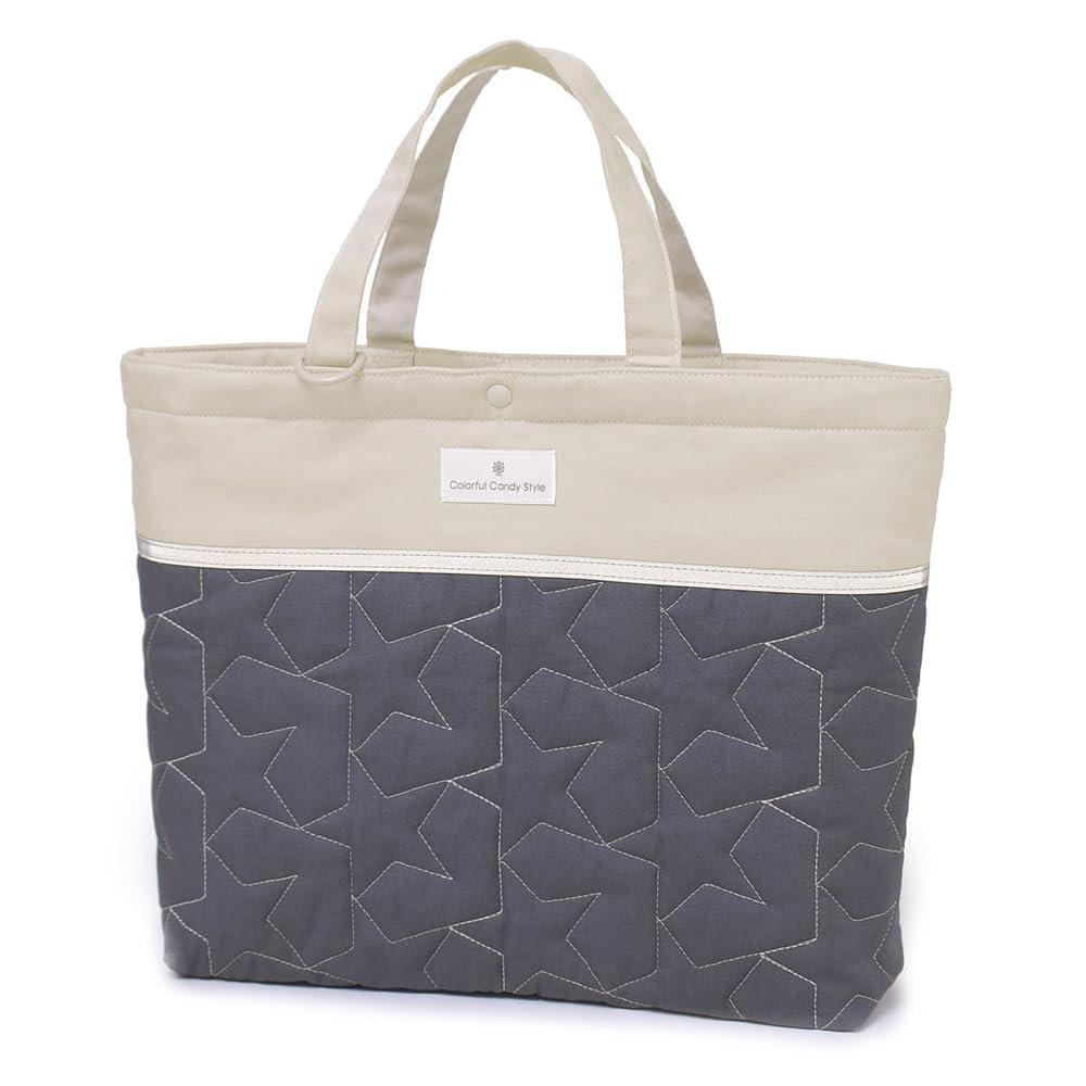 COLORFUL CANDY STYLE 5-Piece School Bag Set Quilted Cotton Dusky Ash Blue Lesson Bag Shoe Case Drawstring Pouches Kindergarten Elementary