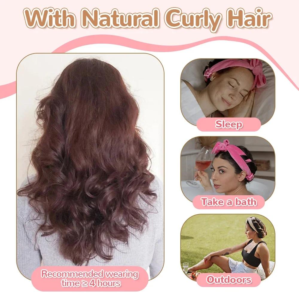 Lazy Curling Iron, Sleep Curling Iron, No Hot Curling Iron, Wave Device, Long and Short Hair Styling Tools, Curling Iron