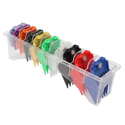 10 шт., направляющие для машинки для стрижки волос, цветные закругленные зубья, портативные защитные приспособления для машинки для стрижки волос для парикмахера