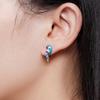 Серьги из стерлингового серебра 925 пробы с цирконием, красочные серьги с попугаем, элегантные темпераментные женские украшения