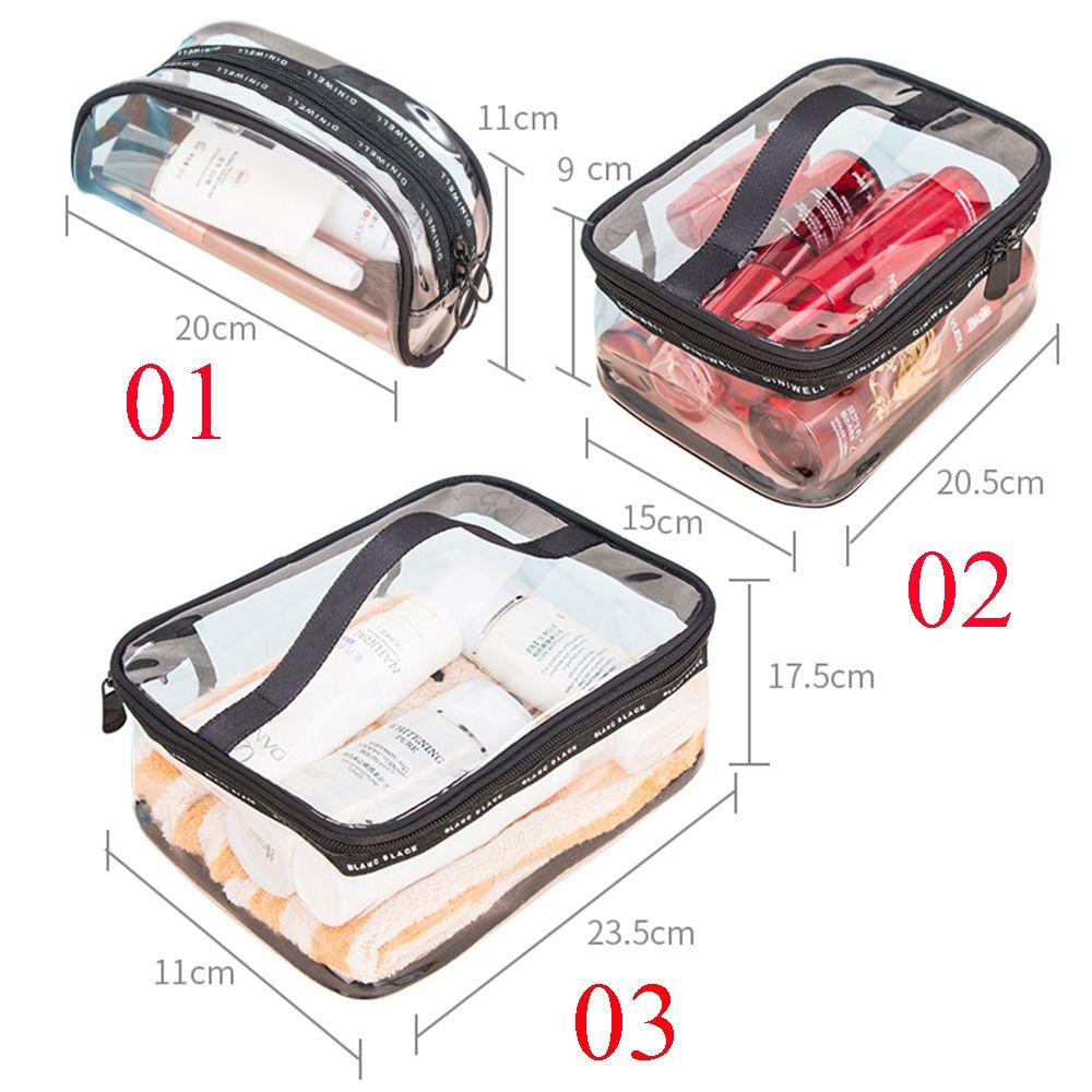 Clear Portable Waterproof Travel Pouch PVC Toiletry Case Cosmetic Bag