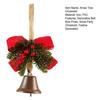 Christmas Tree Ornament Bow Pine Branches Decorative Bells Home Ambiance Doorway Wind Chime Decoration
