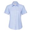 Russell Женская/женская коллекция, легкая в уходе оксфордская рубашка с короткими рукавами