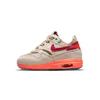 CLOT x Air Max 1 TD Kiss of Death 2021 Детские кроссовки Коричневый Сетка Насыщенно-красный DH2492-100