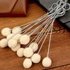 100Pcs 12.5/15cm Wool Daubers Ball Brush Corrosion-resistant Leatherworking Tools  Clothes Painting