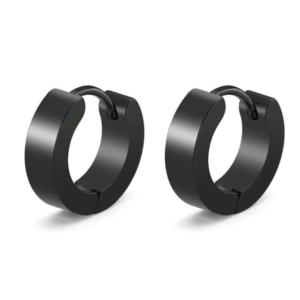 2pcs Unisex Round Huggie Hoop Earrings Small Ear Buckle Fashion Piercing Ear Studs  Kids