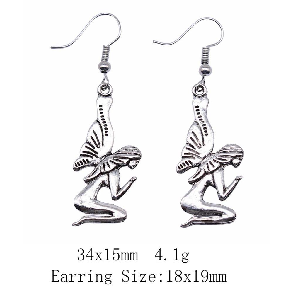 Комплекты сережек на годовщину свадьбы, серьги-подвески и подвески в виде крыльев ангела, женские серьги-сумки для свадьбы