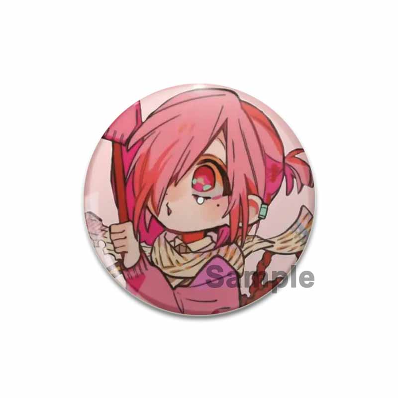 32/44/58 мм милые значки аниме-сериала забавный значок кота енота интересные мультяшные животные броши рюкзак одежда подарок аксессуар