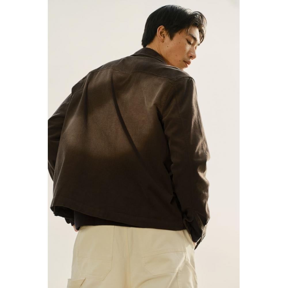 HM Corduroy oversHirt Regular Fit Brown