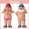 Статуэтка голого смоляного гнома для волшебного садового декора, подарок для нудиста