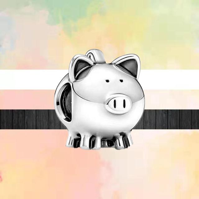 Новый стиль животных Lucky Cat Собака Панда Медведь Лев Змея Кролик Бусины «сделай сам» подходят оригинальные модные подвески Серебряный цвет Браслеты Ювелирные изделия