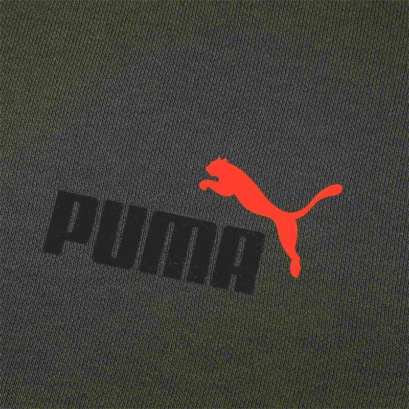 Puma ESS+2 Col FW24 Винтажная Повседневная Толстовка с Капюшоном на Шнурке и Длинным Рукавом, На Флисовой Подкладке, Мужская, Темно-Оливковый 674471-76