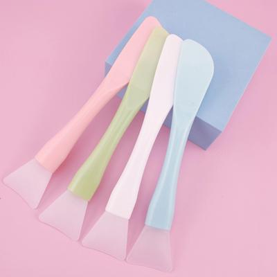 Розовые силиконовые кисти для маски для лица, двойная щетка для грязевой пленки, пленка «сделай сам», мягкая головка со скребками, встроенные регулировочные косметические инструменты, новинка