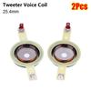 2Pcs Round Shape Speaker Treble Coil  for Speaker Treble Horn Audio Equipment Maintenance Repair